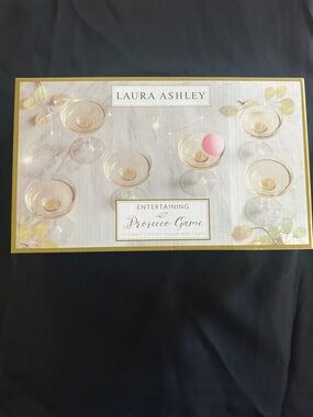 Laura Ashley Prosecco Party Game Set - Gold & Pink Accent